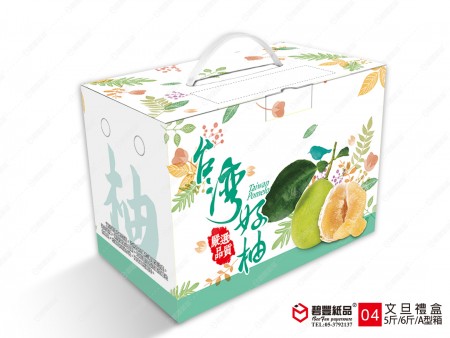 客訂-公版文旦(柚子)10斤手提彩盒-04款